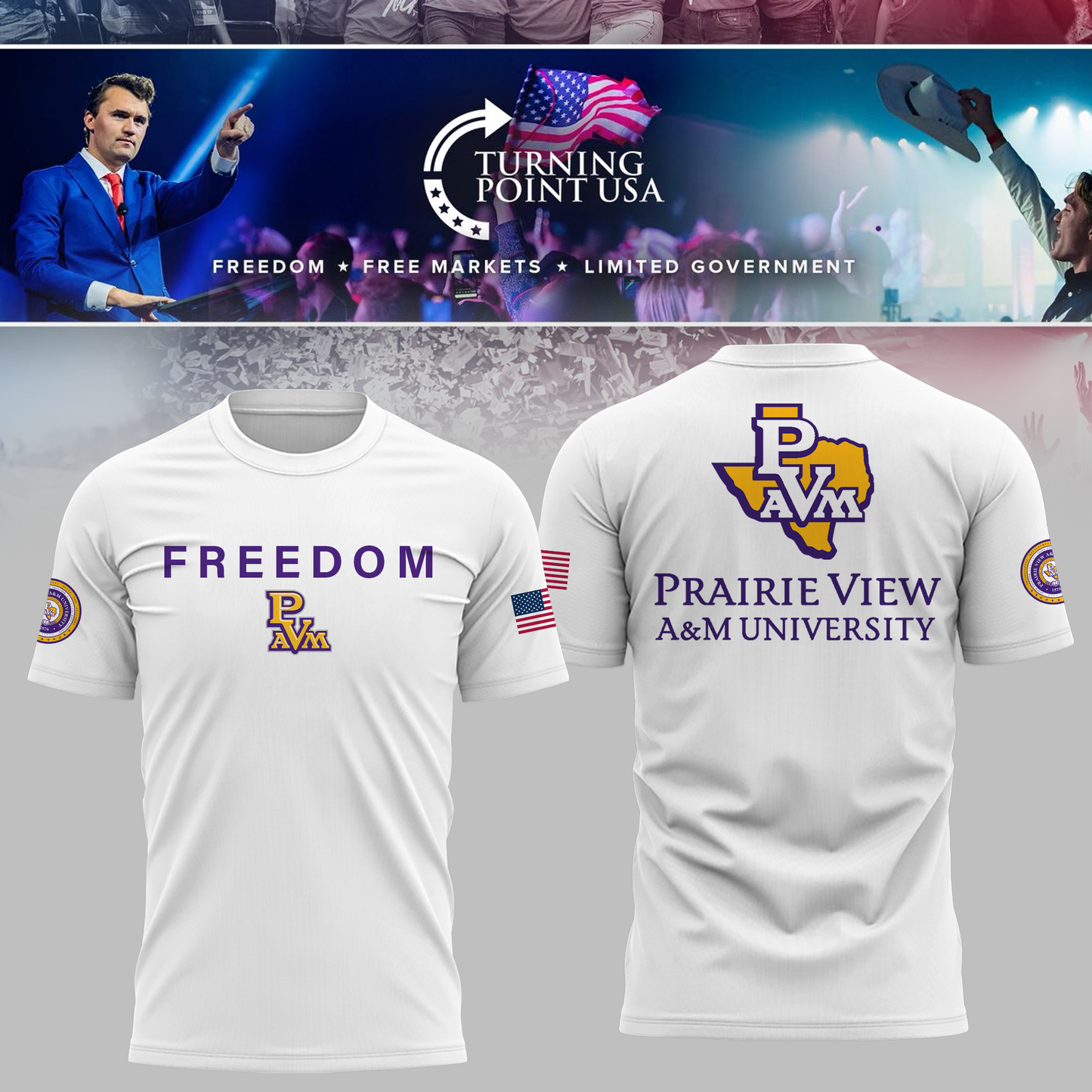 Prairie View University x Turning Point USA TShirt