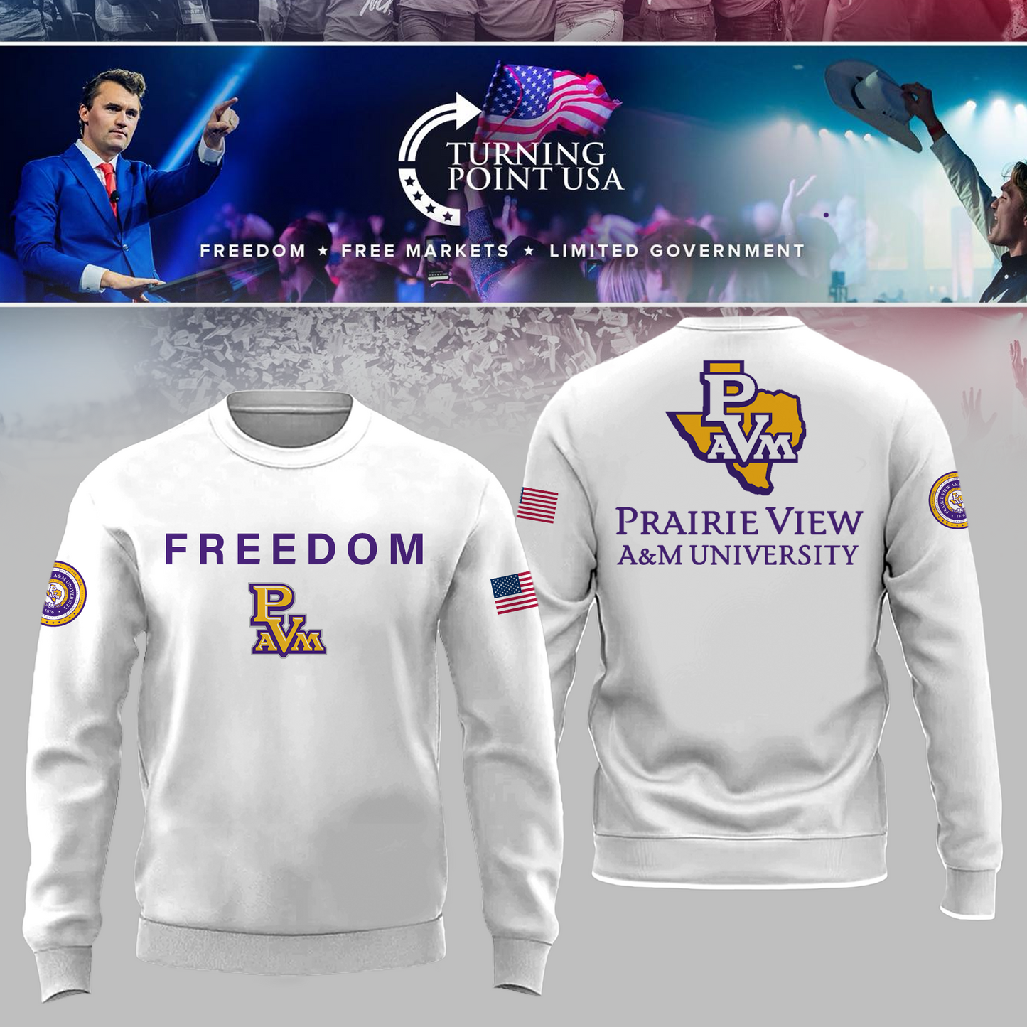 Prairie View University x Turning Point USA Sweatshirt