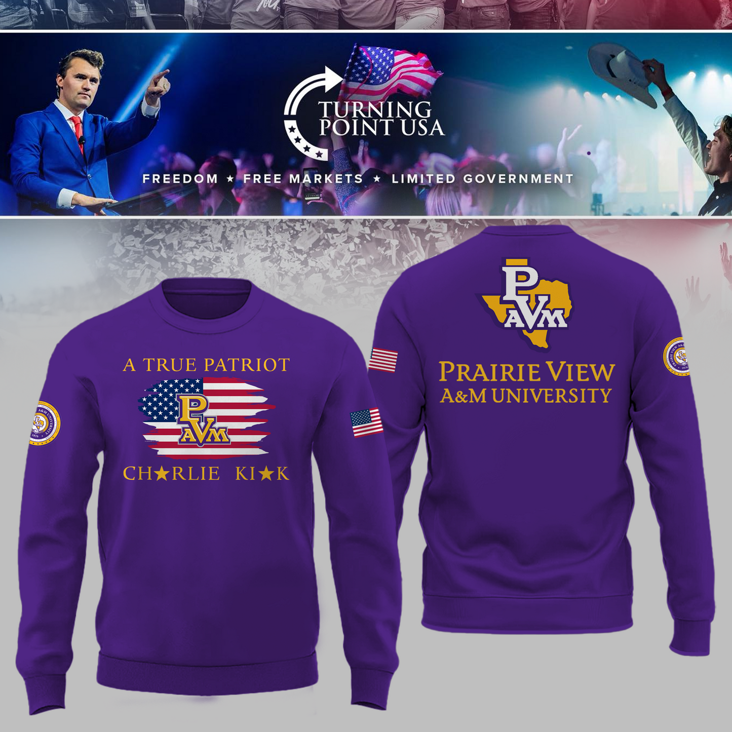 Prairie View University x Turning Point USA Sweatshirt
