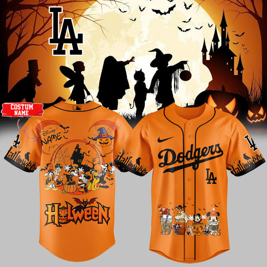 __,,LA Dodgers x Mickey Halloween – Jersey (Custom Name)