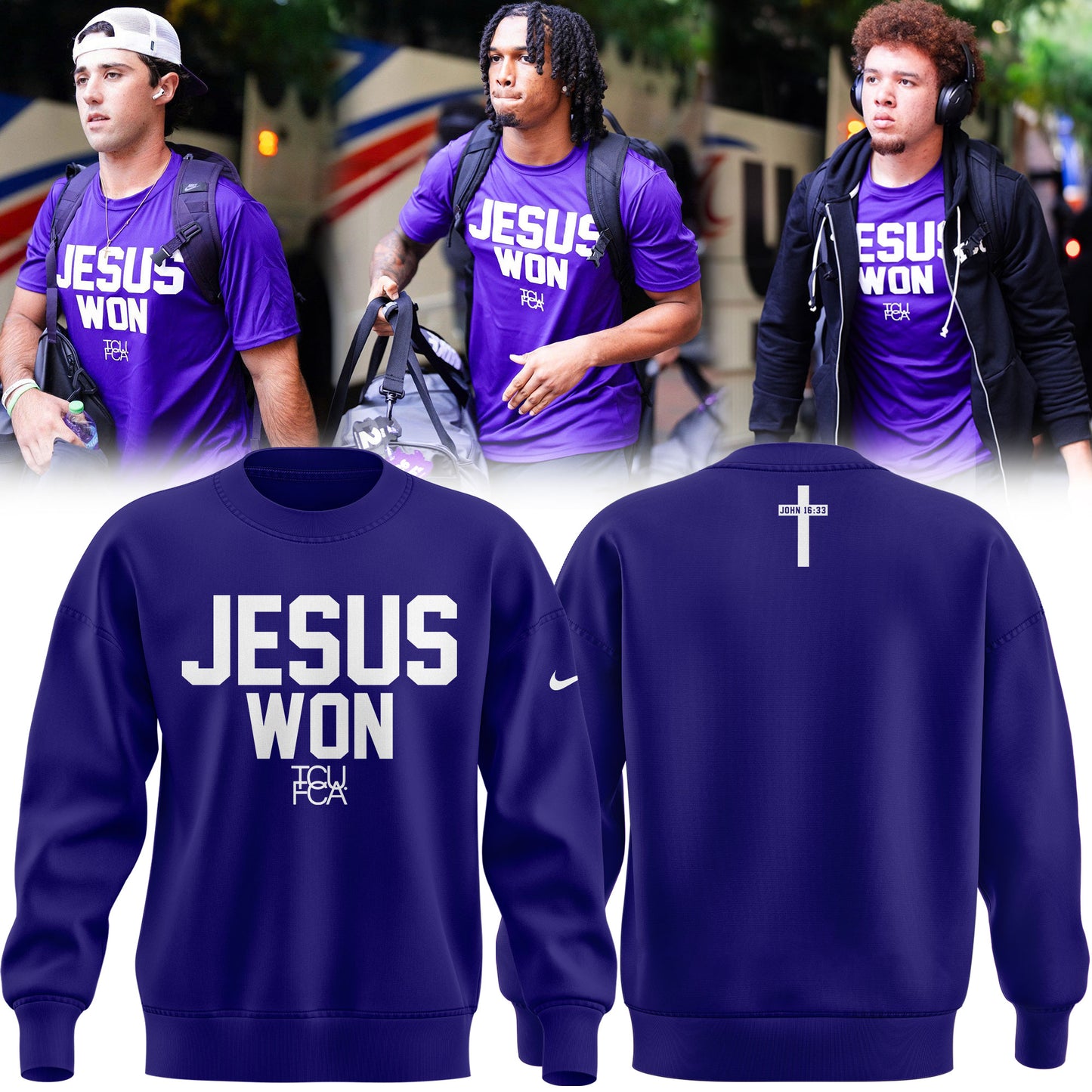 TCU Horned Frogs football x Jesus Won Limited Edition Sweat 2025