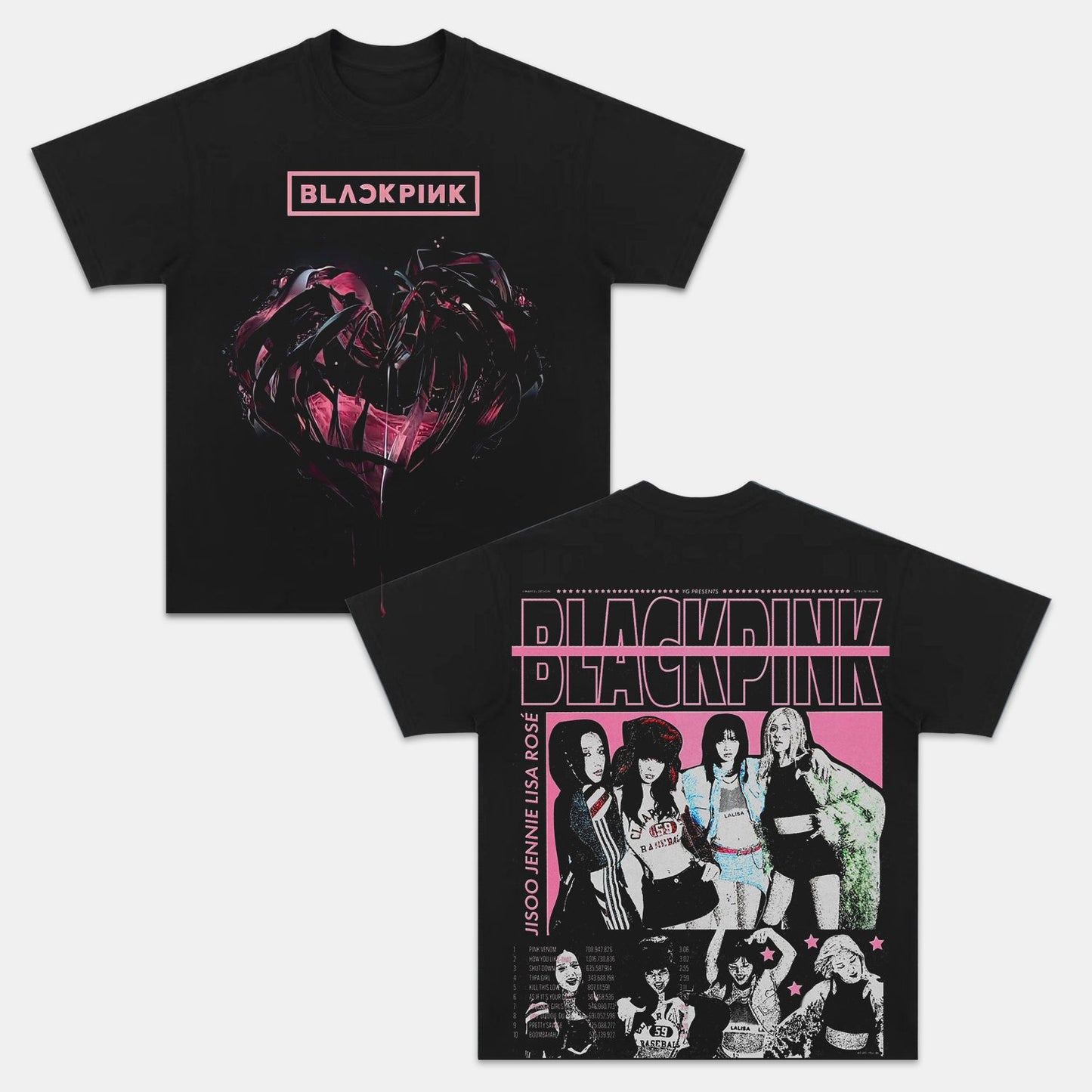 BIACK PINK 2T 2.0 Tee For Deadline Tour