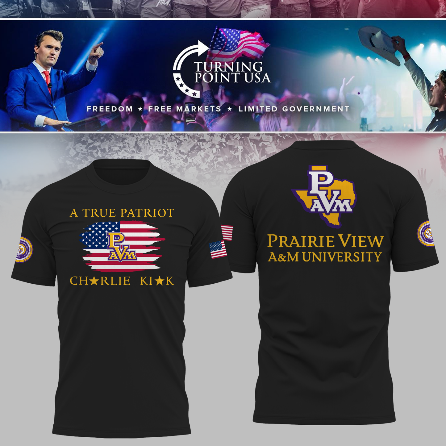 Prairie View University x Turning Point USA TShirt