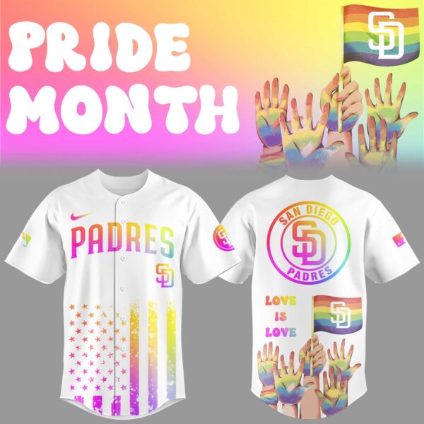 San Diego Padres X Pride Month Baseball Jersey