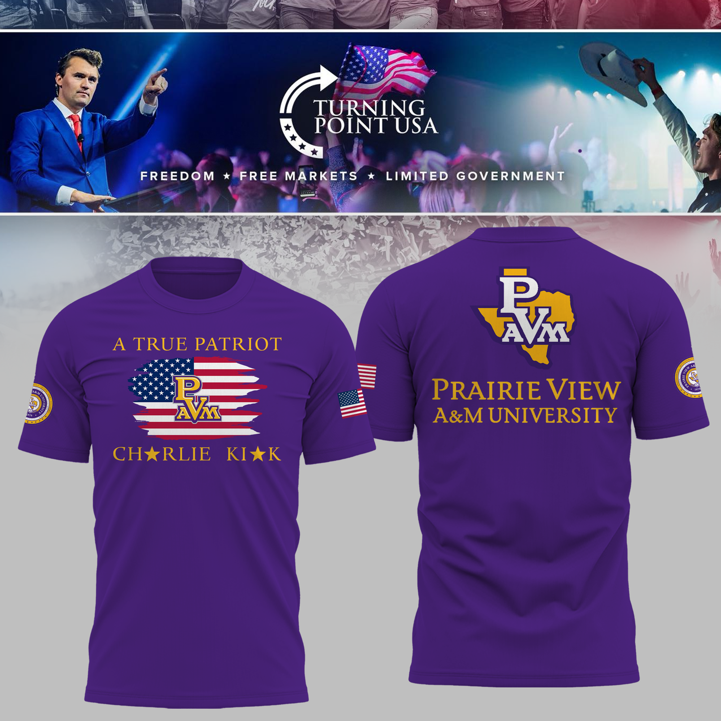 Prairie View University x Turning Point USA TShirt