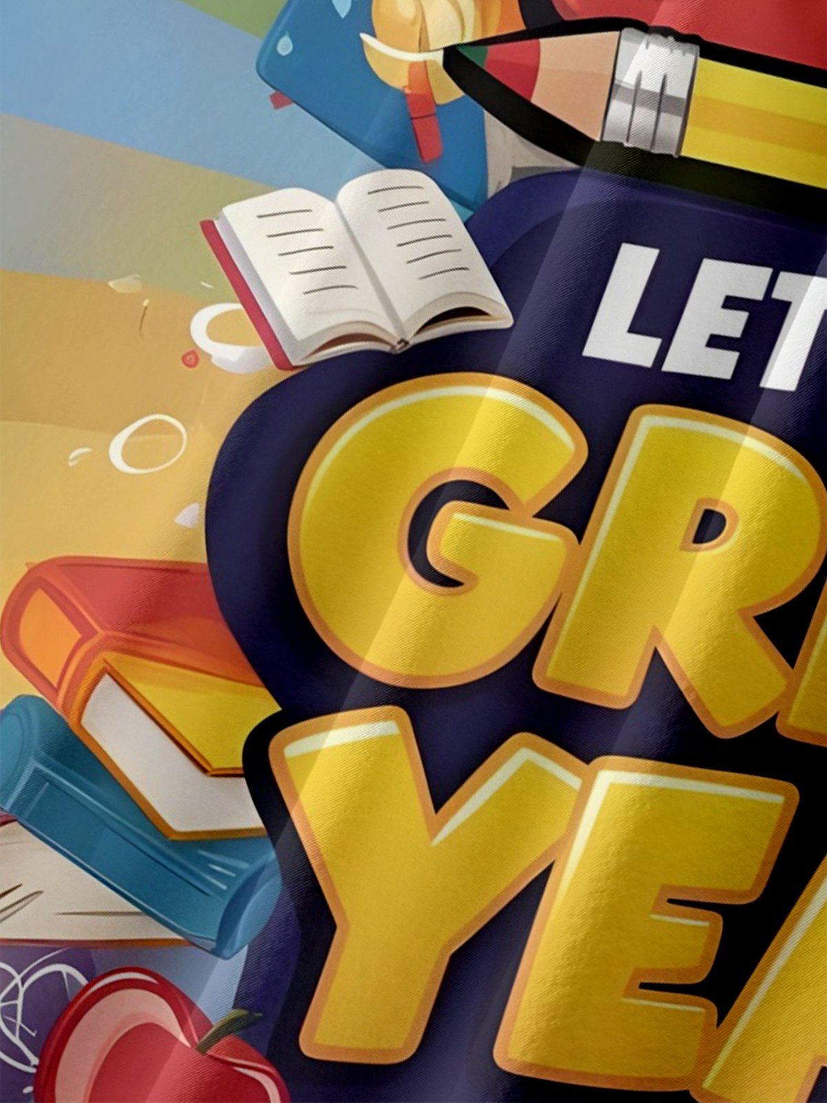 Tall Size Moisture-wicking Back to School Chest Pocket Casual Shirt-Yellow