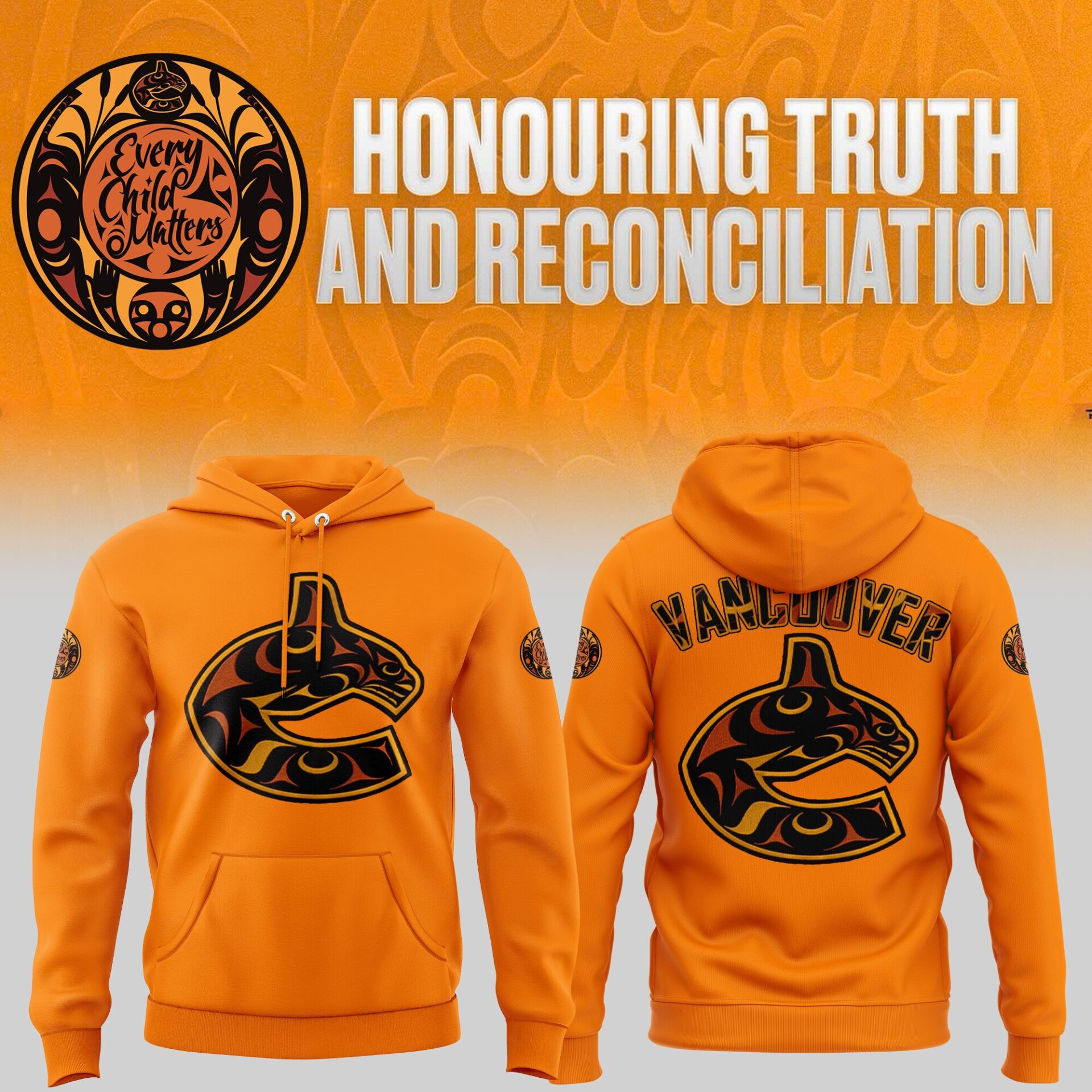 Vancouver Canucks Truth and Reconciliation Hoodie-AB031325508