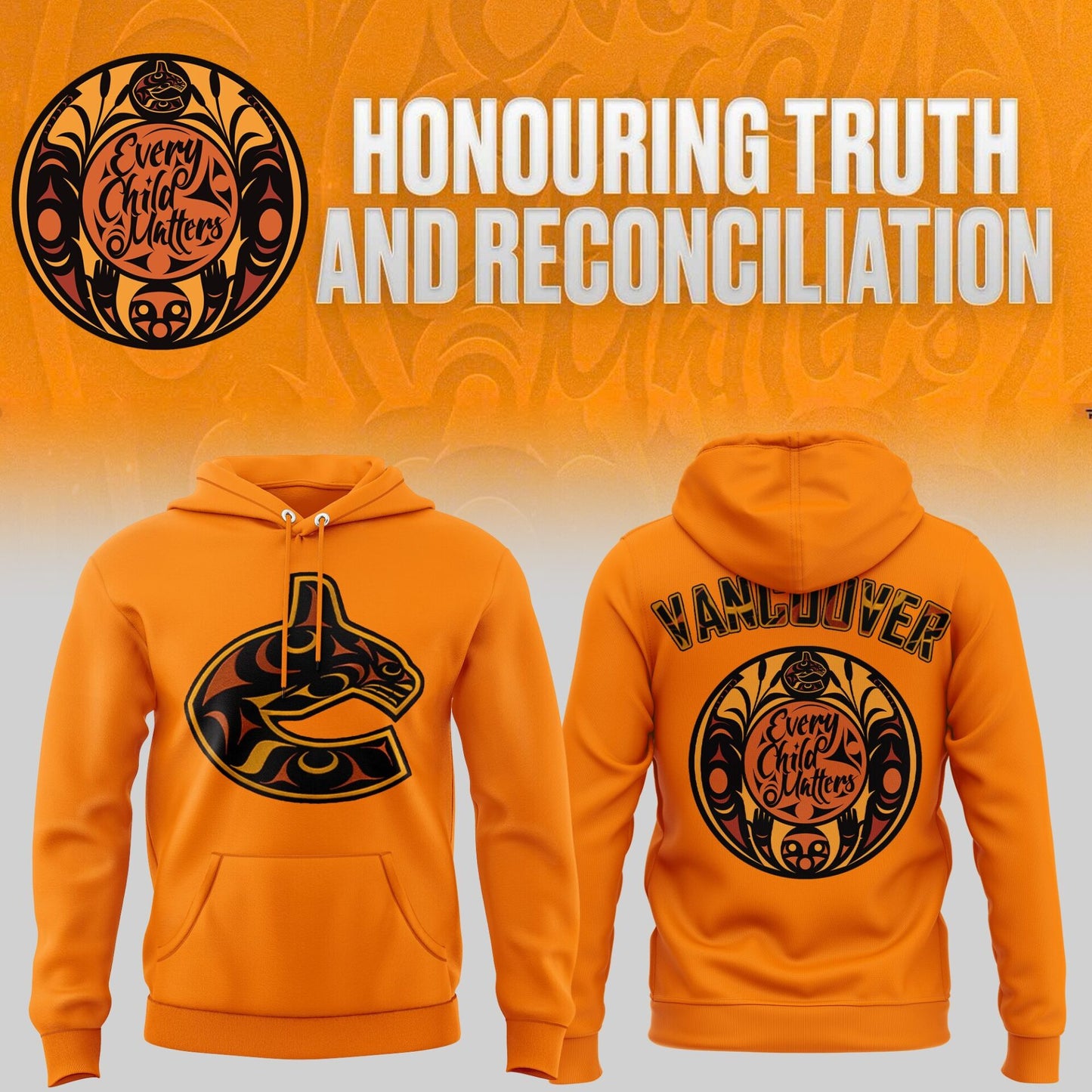 Vancouver Canucks Truth and Reconciliation Hoodie-AB031325509