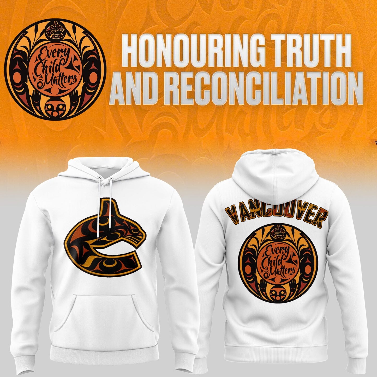Vancouver Canucks Truth and Reconciliation Hoodie-AB031325512