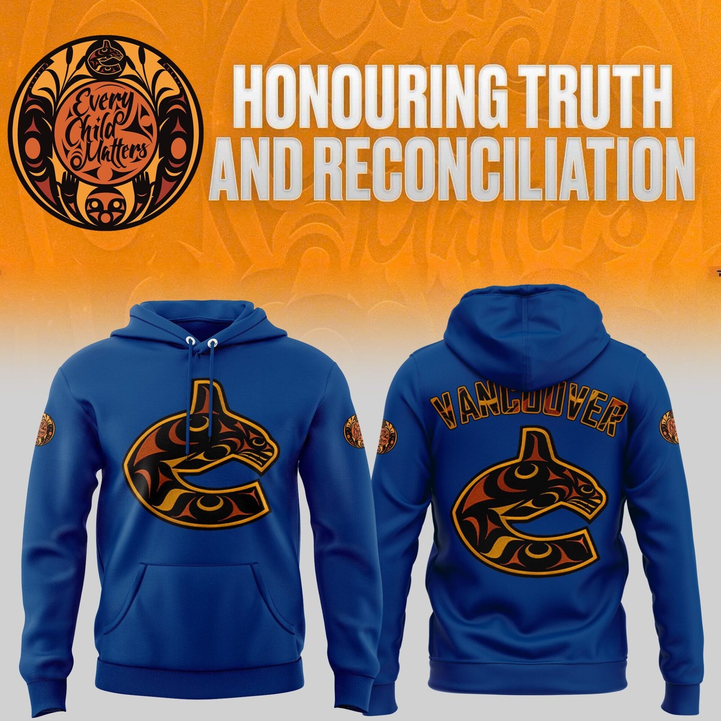 Vancouver Canucks Truth and Reconciliation Hoodie-AB031325514