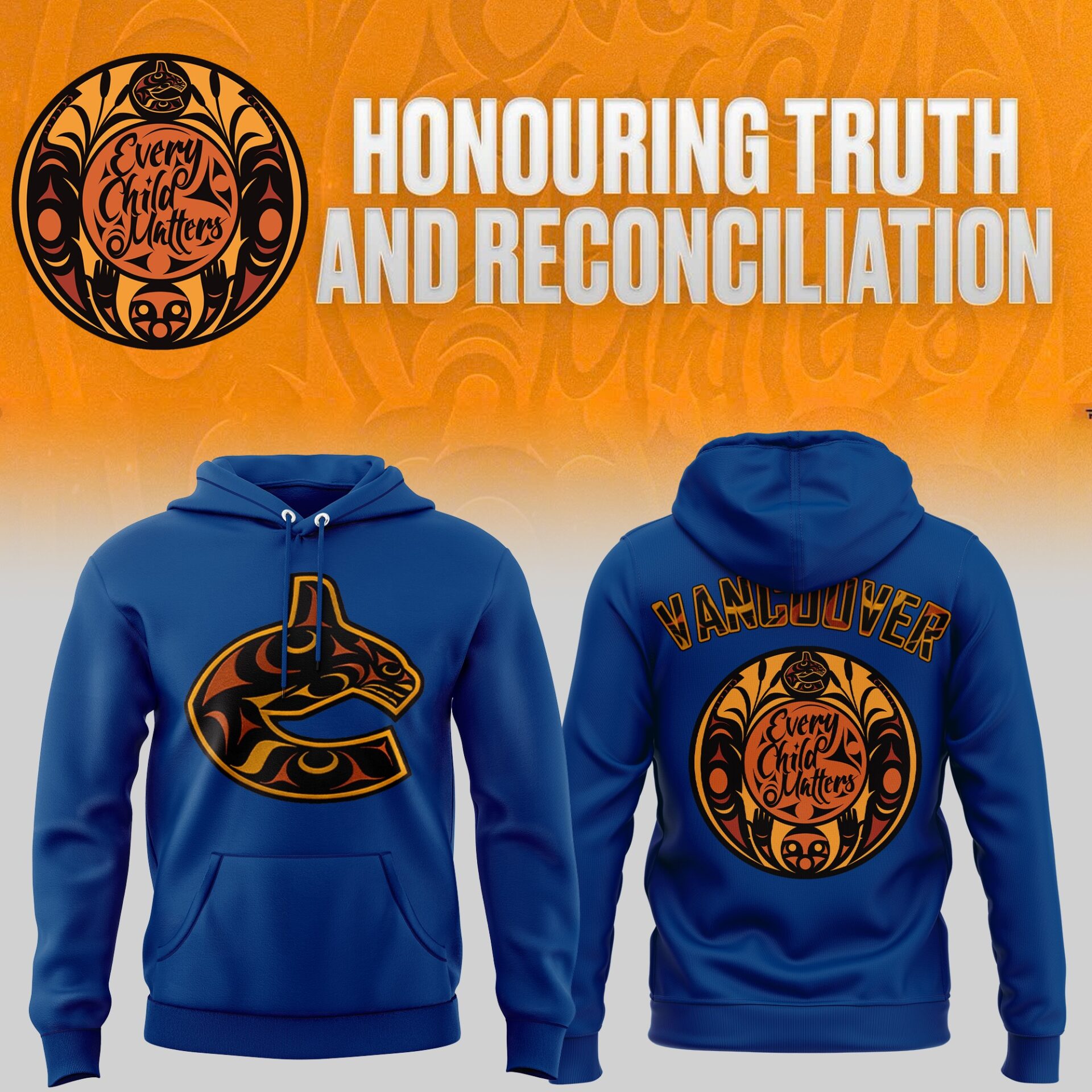 Vancouver Canucks Truth and Reconciliation Hoodie-AB031325515