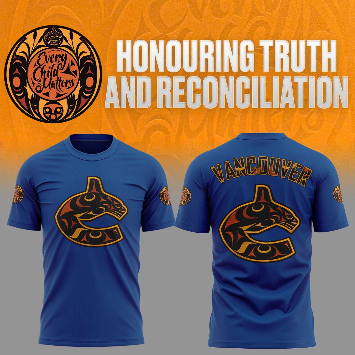 Vancouver Canucks Truth and Reconciliation TShirt-AB031325524