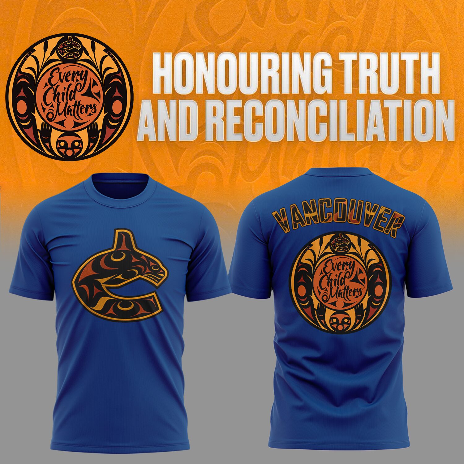 Vancouver Canucks Truth and Reconciliation TShirt-AB031325526