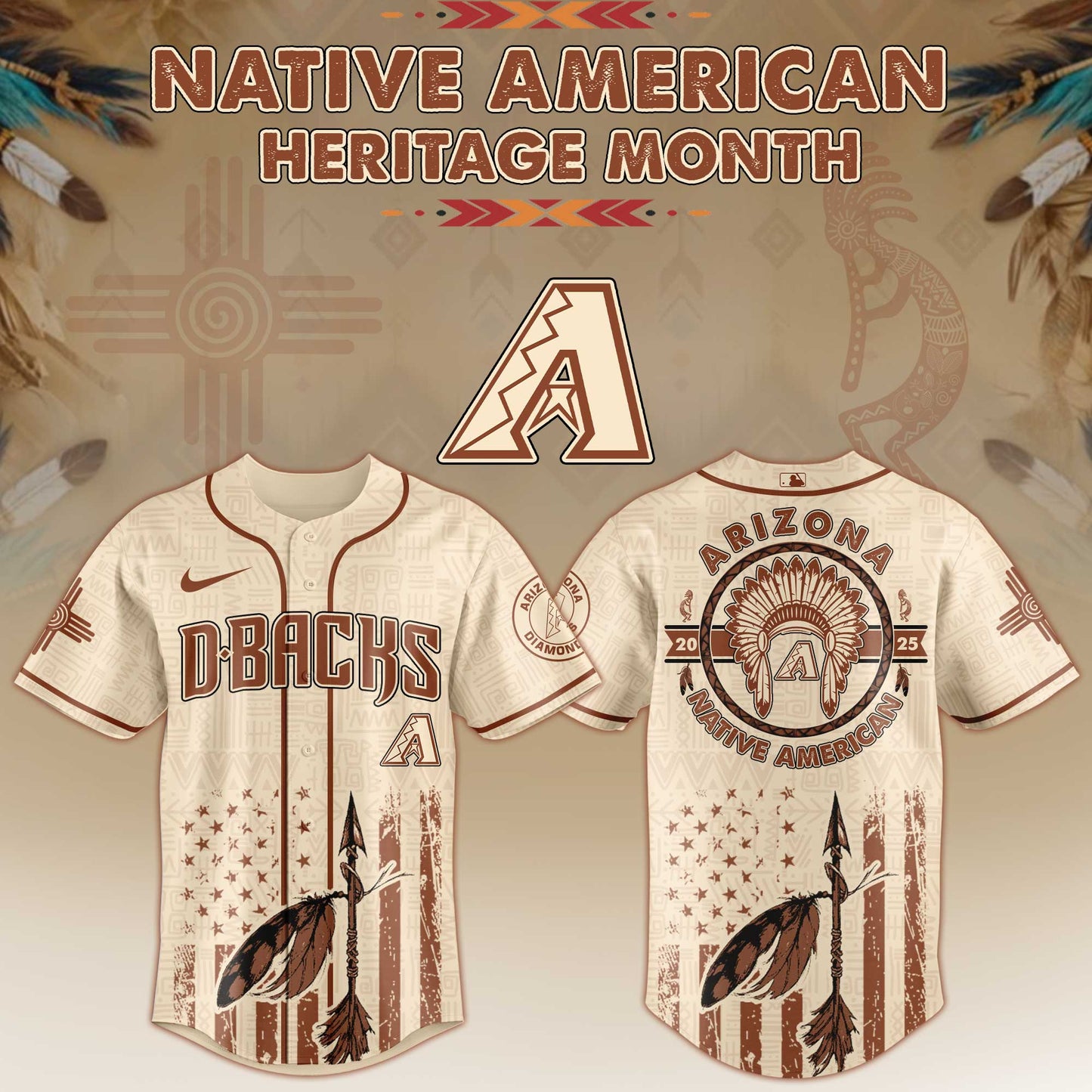 Arizona Diamondbacks x Native American Heritage Month Limited Edition Jersey 2025