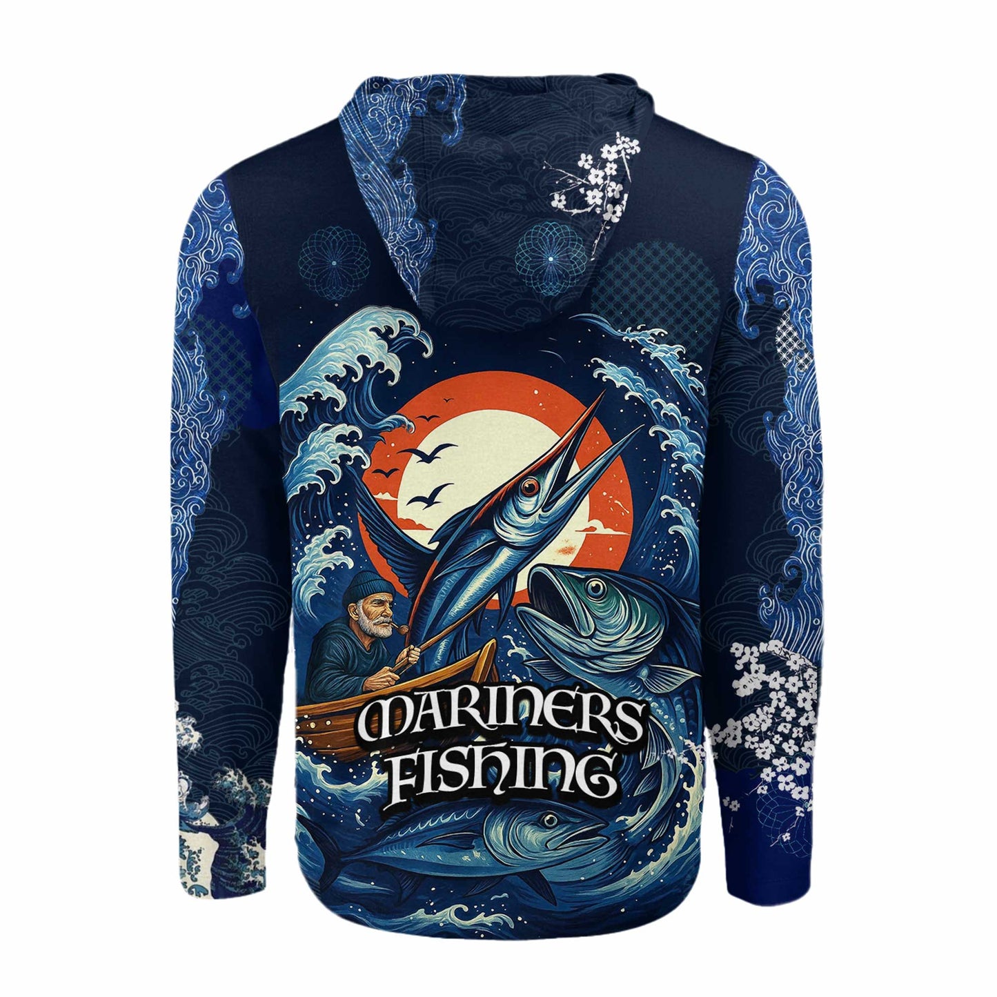 Seattle Mariners x Wave Hunter Fishing Limited Edition Long Sleeve Hoodie 2025