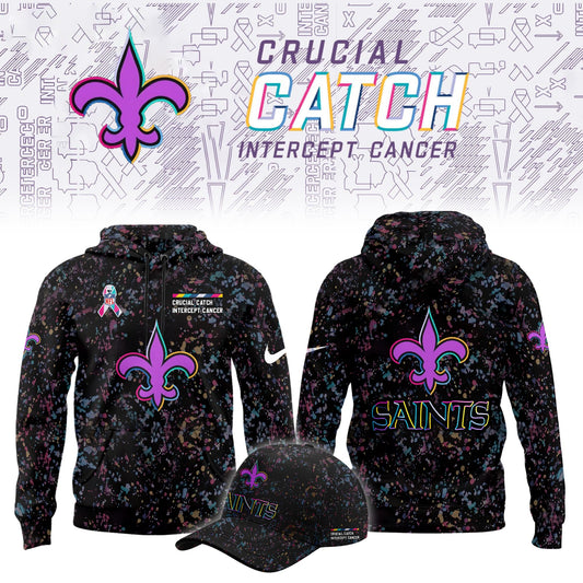 _New Orleans Saints Crucial Catch Limited Hoodie