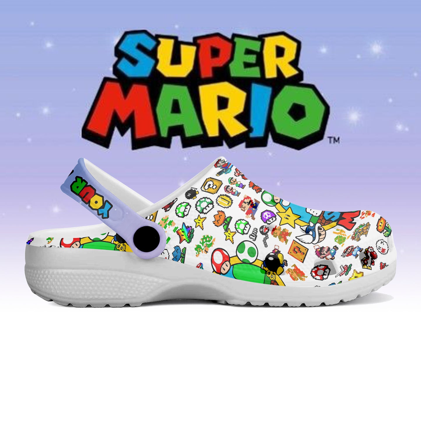 Super Mario Crocs Crocband Clogs Shoes Comfortable For Men Women