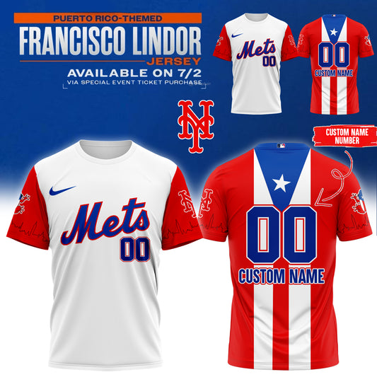 _,,New York Mets _ Puerto Rico Themed Francisco Lindor Tshirt&Hoodie 2025 (Custom Name&Number)