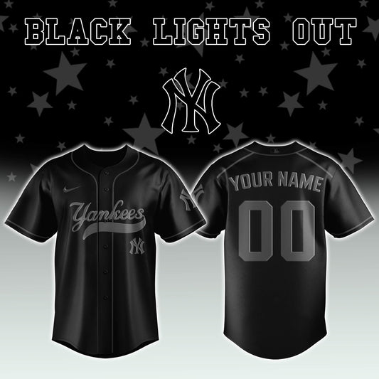 . New York Yankees x Black Lights Out Limited Edition Jersey 2025