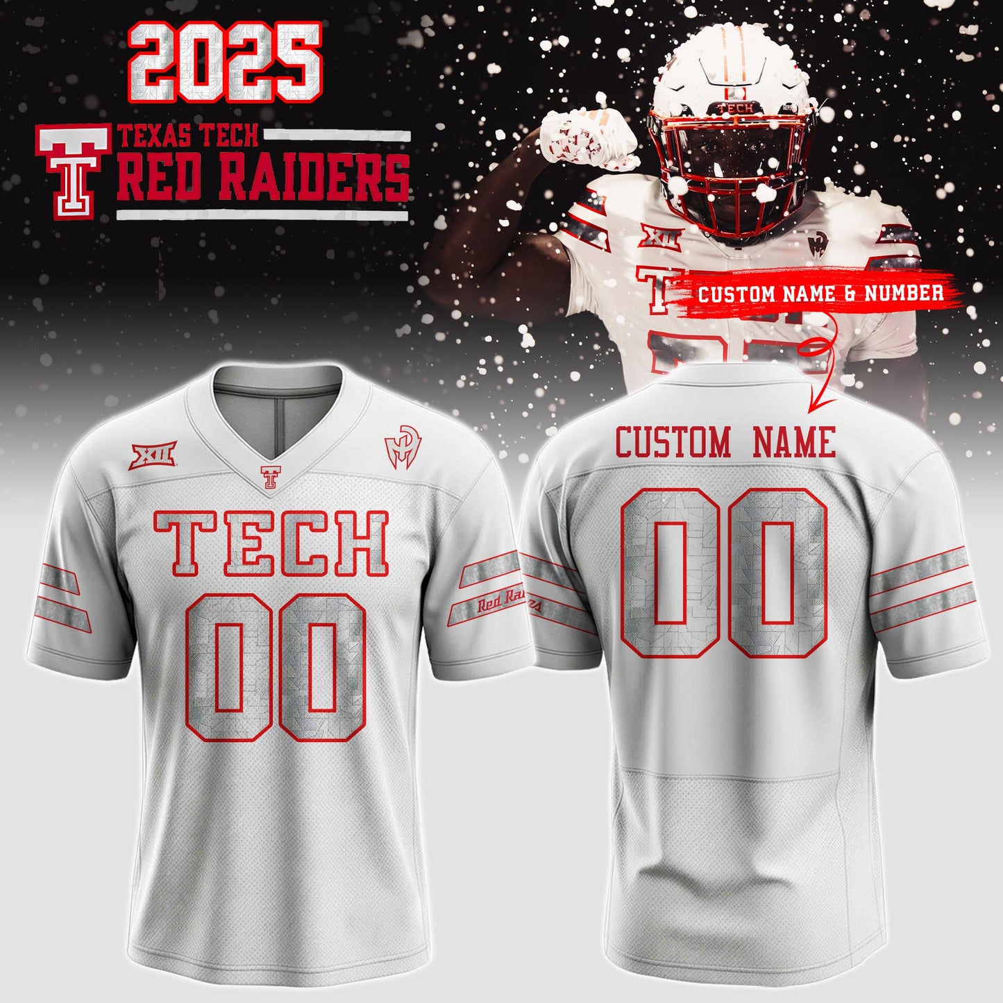 Texas Tech Red Raiders Special Mahomes White Strategy Jersey