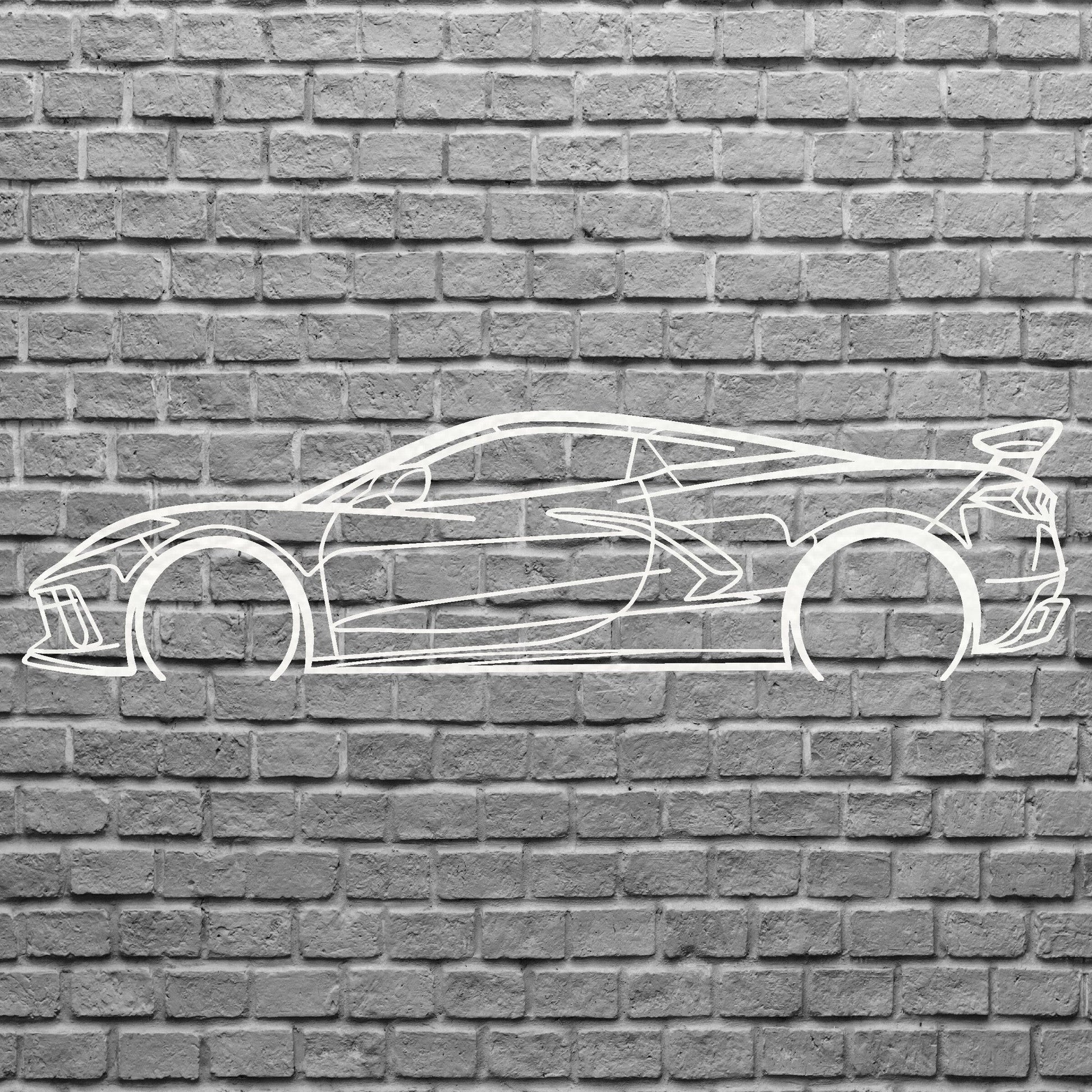 Metal Car Sign, Geometric Wall Art For Mechanic Gift, Laser Cut Metal Sign Garage Decor, Metal Wall Art Gift For Car Lovers