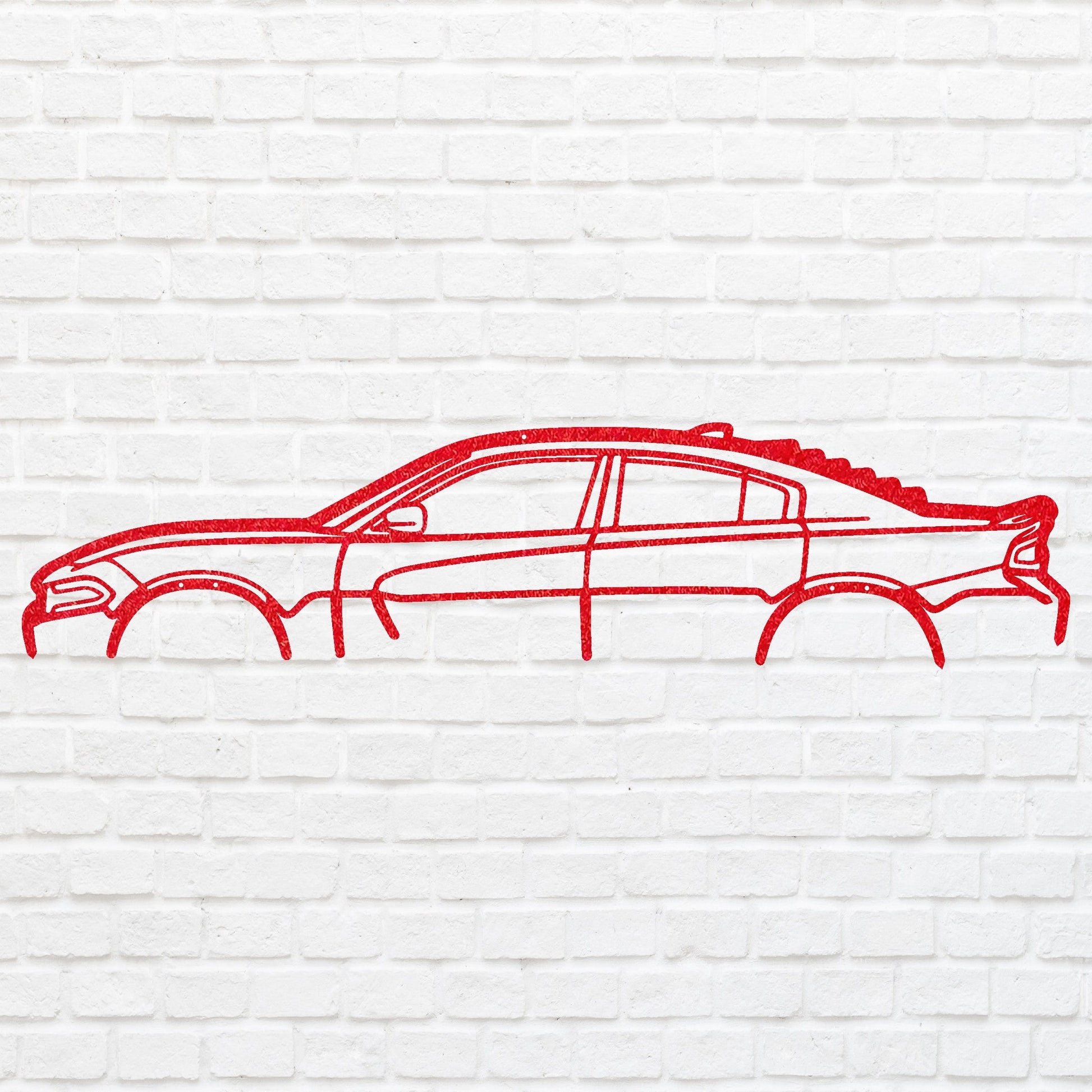 Metal Car Art, Geometric Wall Art, Metal Sign For Car Lover Room Decor, Metal Wall Art