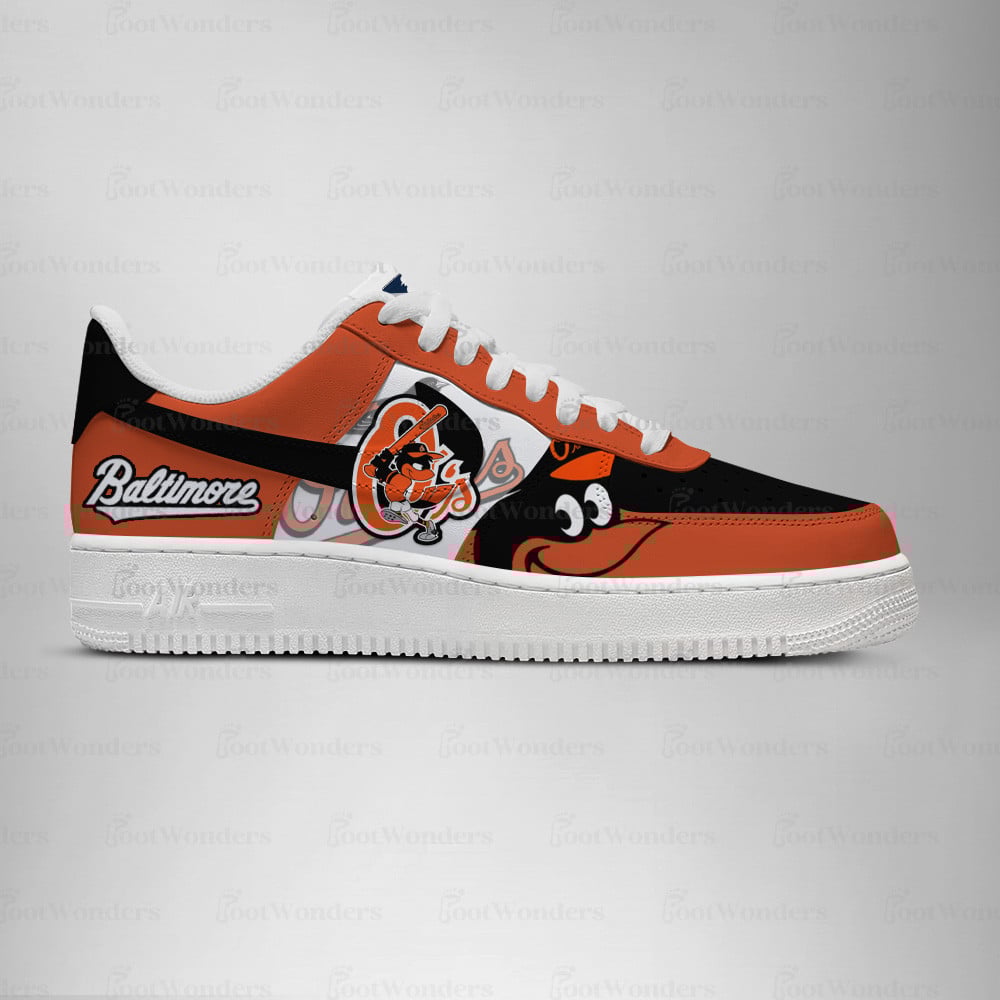 Baltimore Orioles Low Top Air AF1 Sneaker