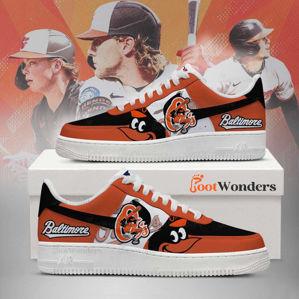 Baltimore Orioles Low Top Air AF1 Sneaker
