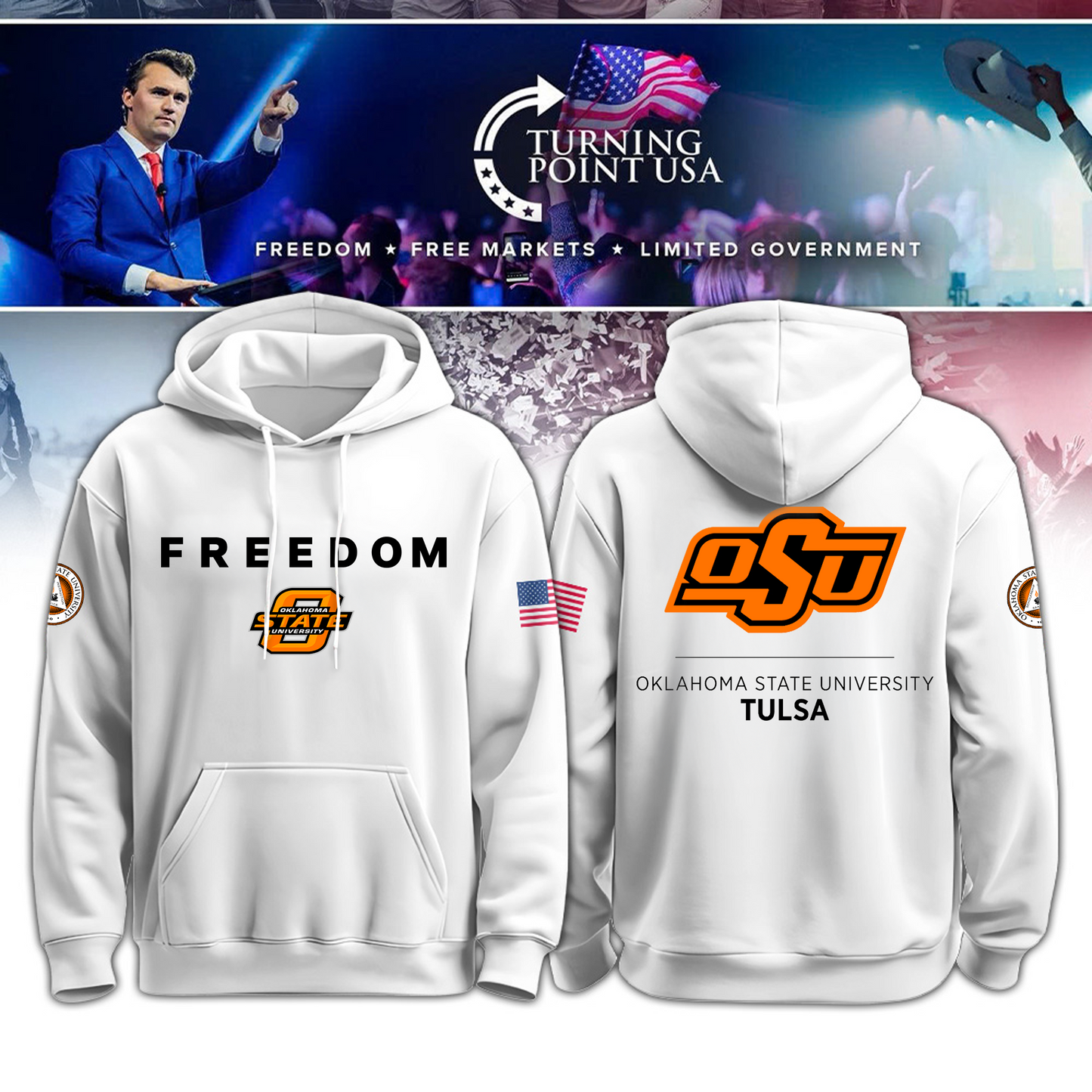 Oklahoma State University Freedom Hoodie