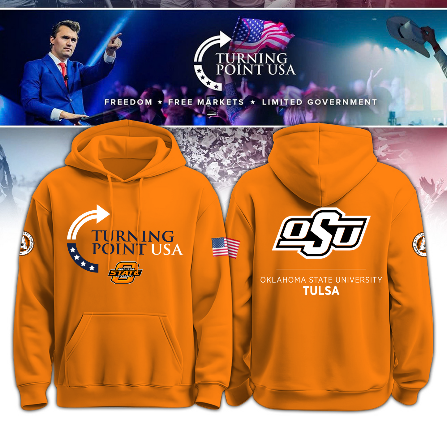 Oklahoma State University Freedom Hoodie