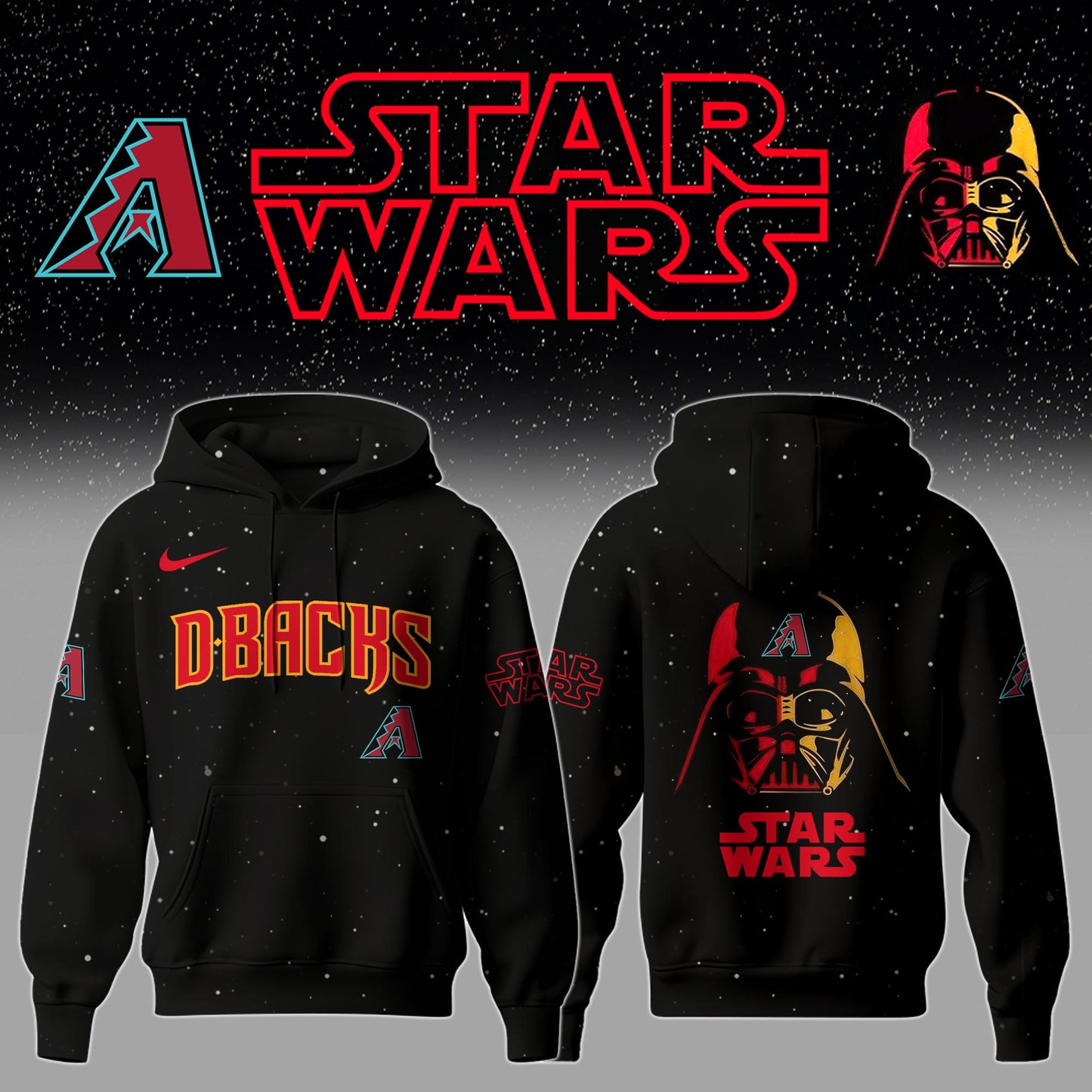 Arizona Diamondbacks x Stars Wars Night Hoodie Editions Limited