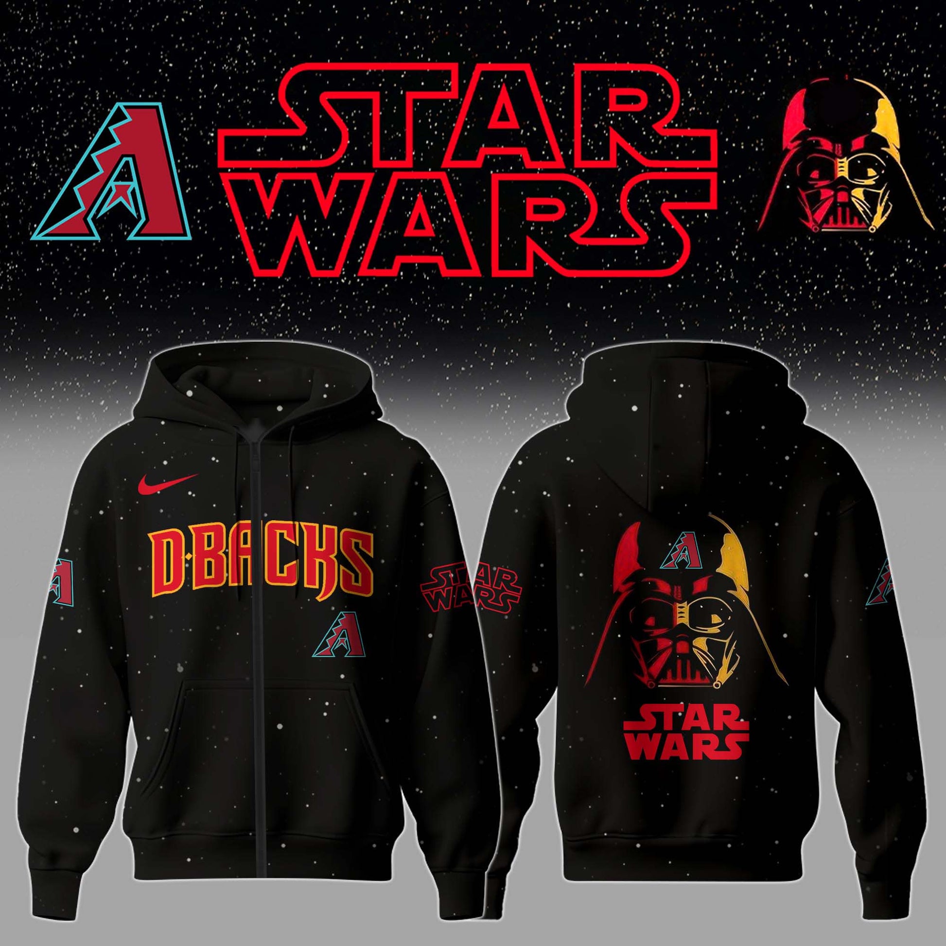 Arizona Diamondbacks x Stars Wars Night Hoodie Editions Limited