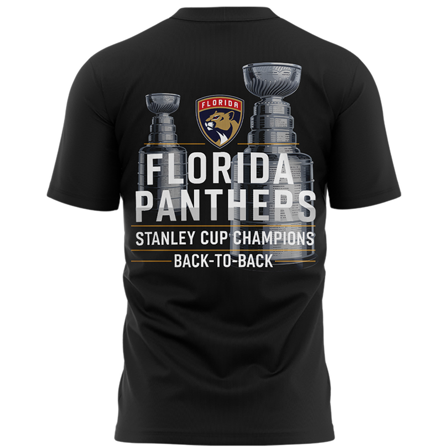 Special Edition Florida Panthers Back-To-Back Stanley Cup Champions T-Shirt 2025