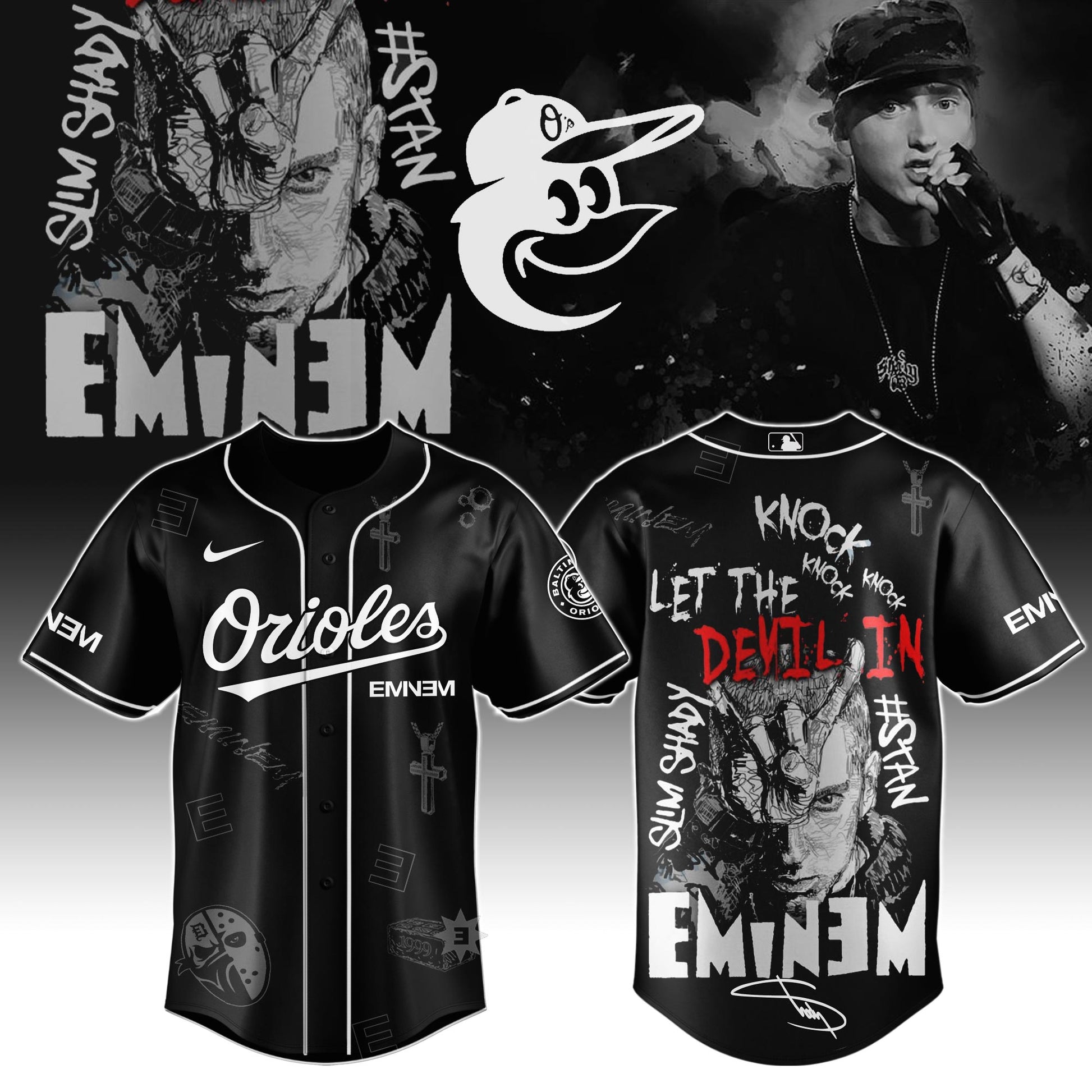 B Orioles x Eminem STANS' TO LAUNCH IN THEATRES WORLDWIDE 2025 Jersey Editions Limited +Selling Out Fast