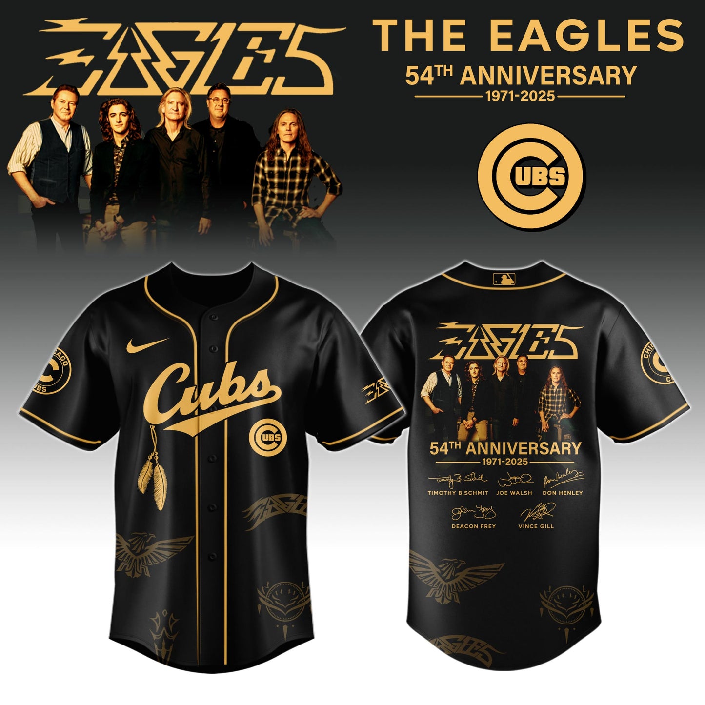 C Cubs x Eagles Band Music Jersey 2025 Editions Limited + Selling Out Fast