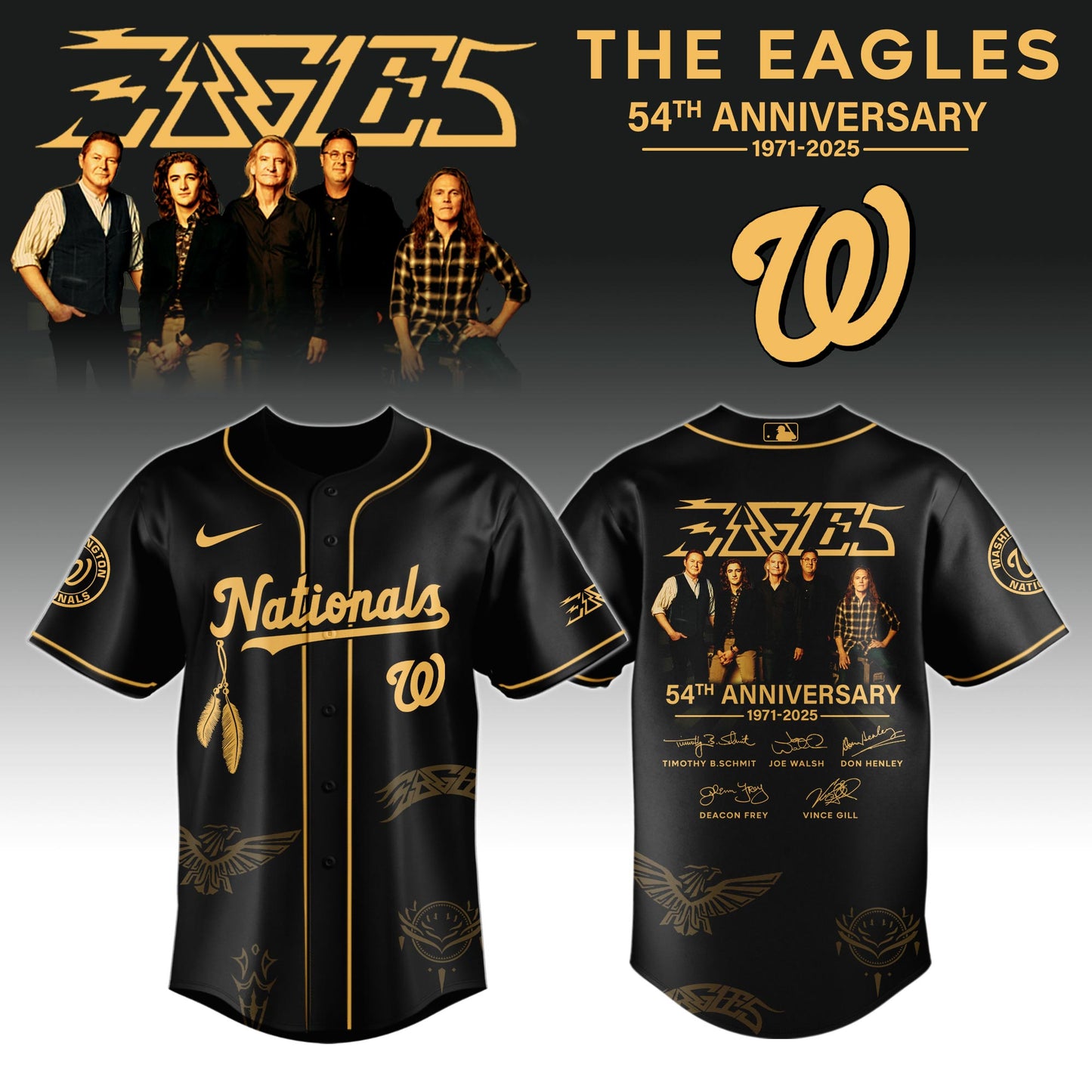 W  Nationals x Eagles Band Music Jersey 2025 Editions Limited + Selling Out Fast