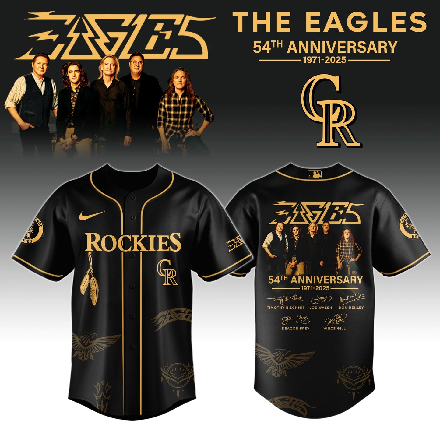 C Rockies x Eagles Band Music Jersey 2025 Editions Limited + Selling Out Fast