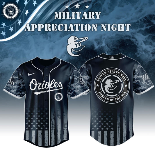 _Baltimore Orioles MLB x Navy Military Appreciation Night  Jersey Editions Limited 2025 V5