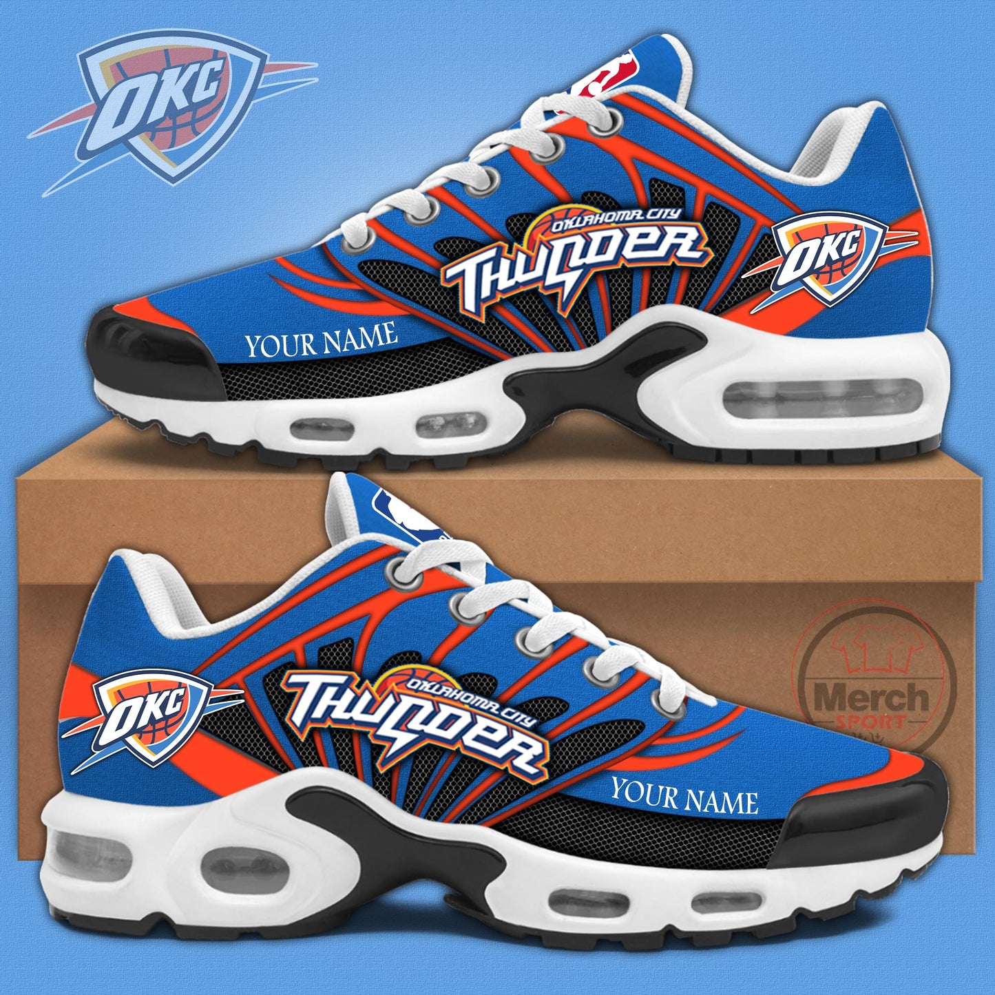 Oklahoma City Thunder Personalized New Shoes