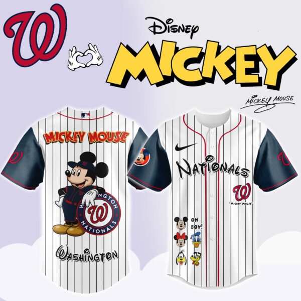 Washington Nationals x Mickey Mouse Game Night Special Edition Jersey