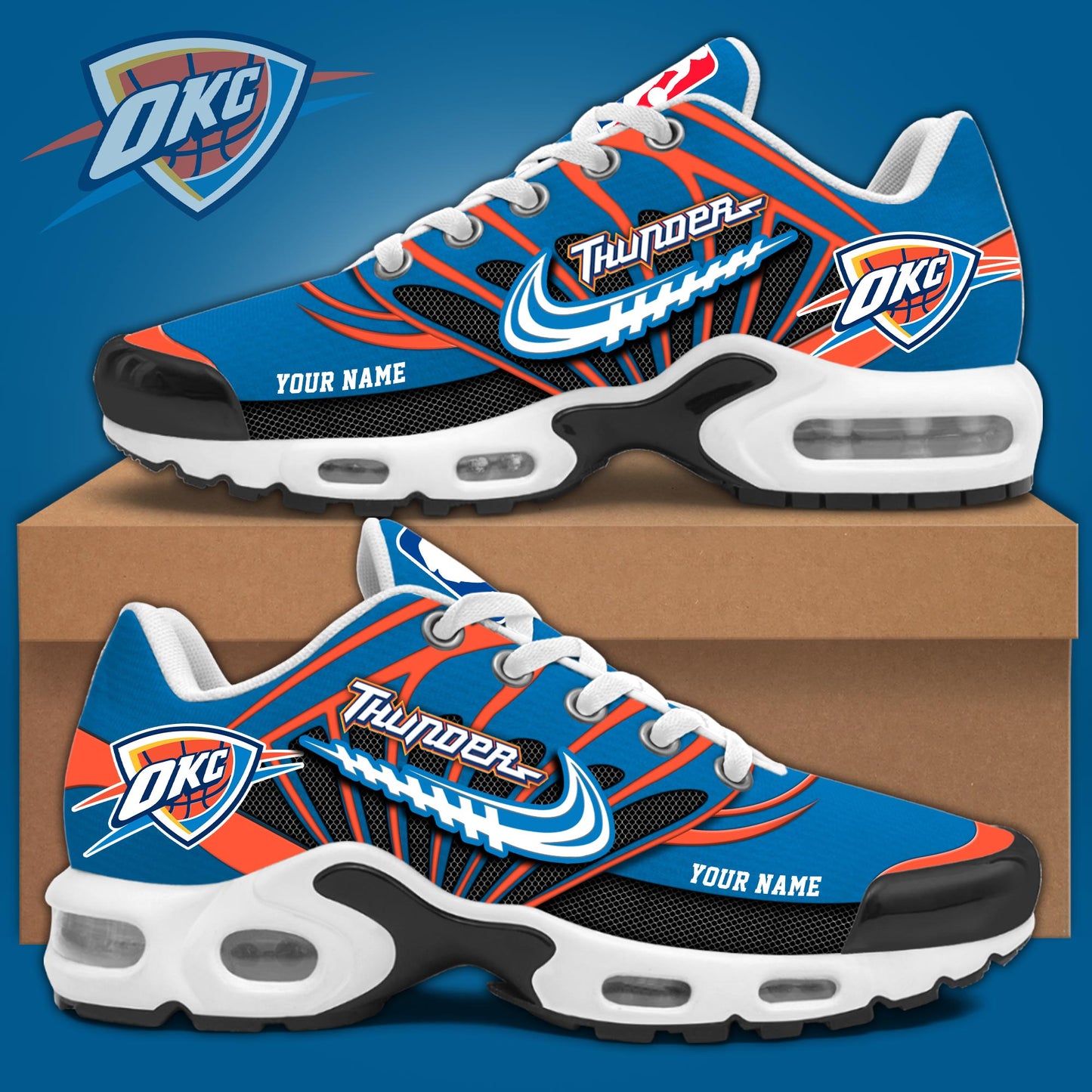 Oklahoma City Thunder Personalized New Shoes