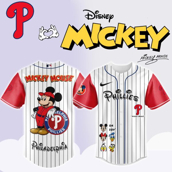 Philadelphia Phillies x Mickey Mouse Game Night Special Edition Jersey