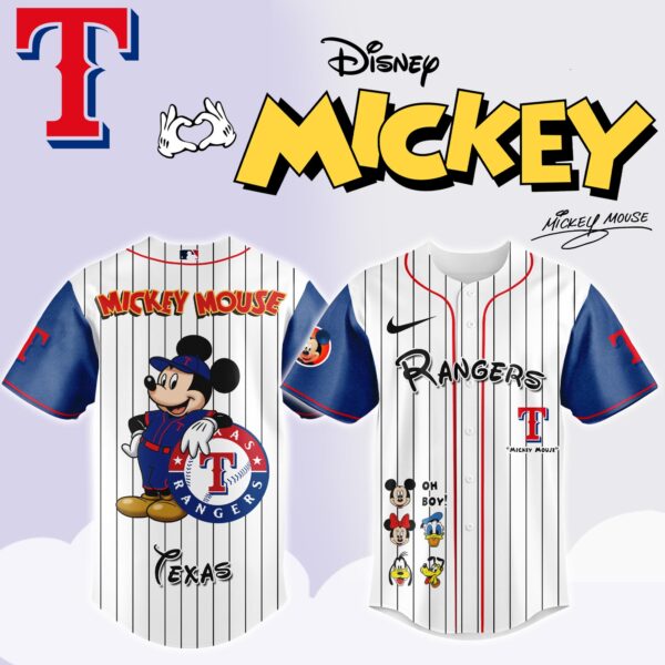 Texas Rangers x Mickey Mouse Game Night Special Edition Jersey