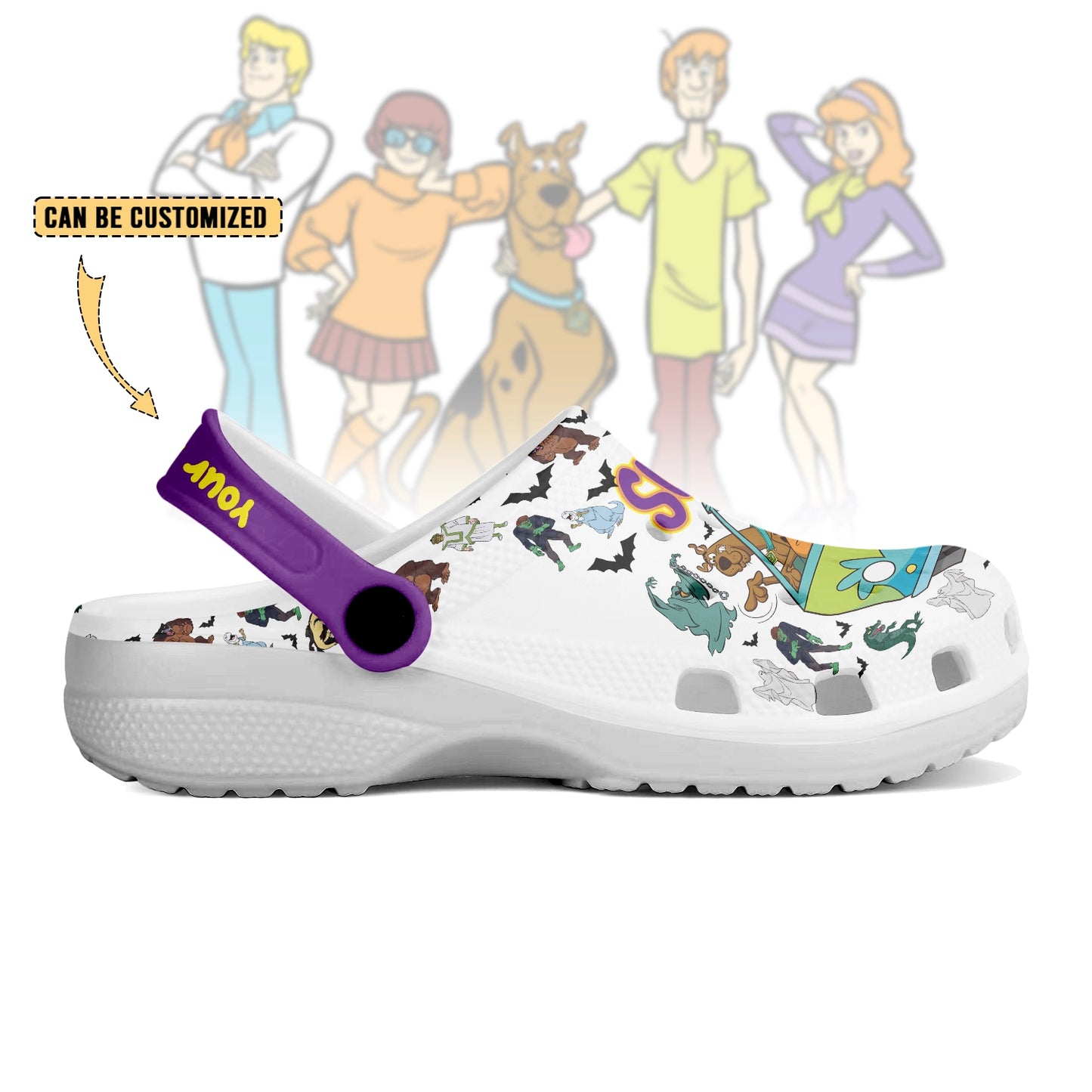Scooby-Doo Crocs Crocband Clogs Shoes Comfortable For Men Women