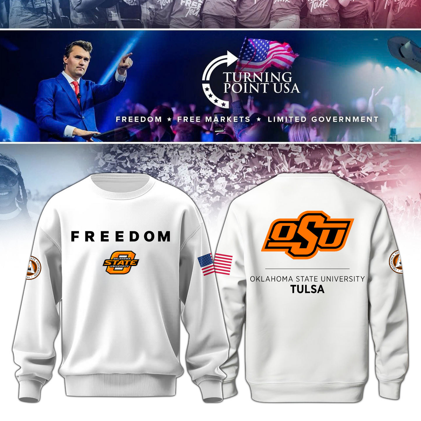 Oklahoma State University Freedom Sweatshirt