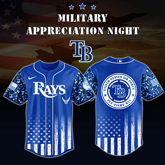 _Tampa Bay Rays MLB x Air Force Military Appreciation Night  Jersey Editions Limited 2025 V4