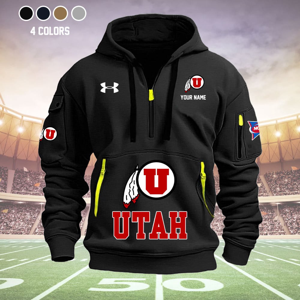 Utah State Aggies  Quarter Zip Hoodie