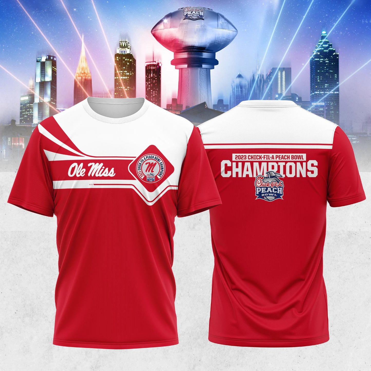 Ole Miss Rebels 2023 Peach Bowl Champions Shirt