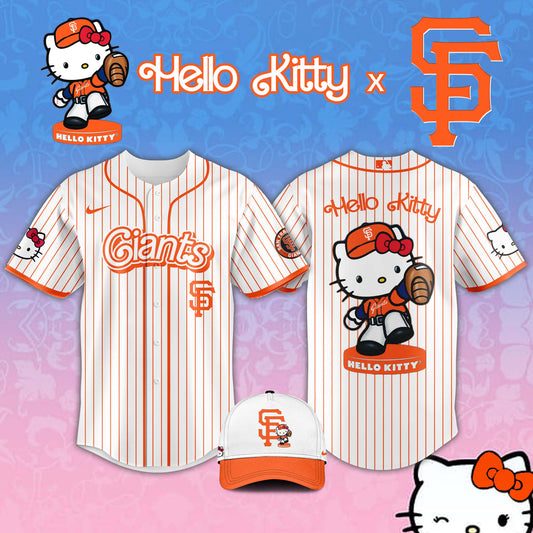 ,   San Francisco Giants MLB x Hello Kitty Night Jersey Editions Limited