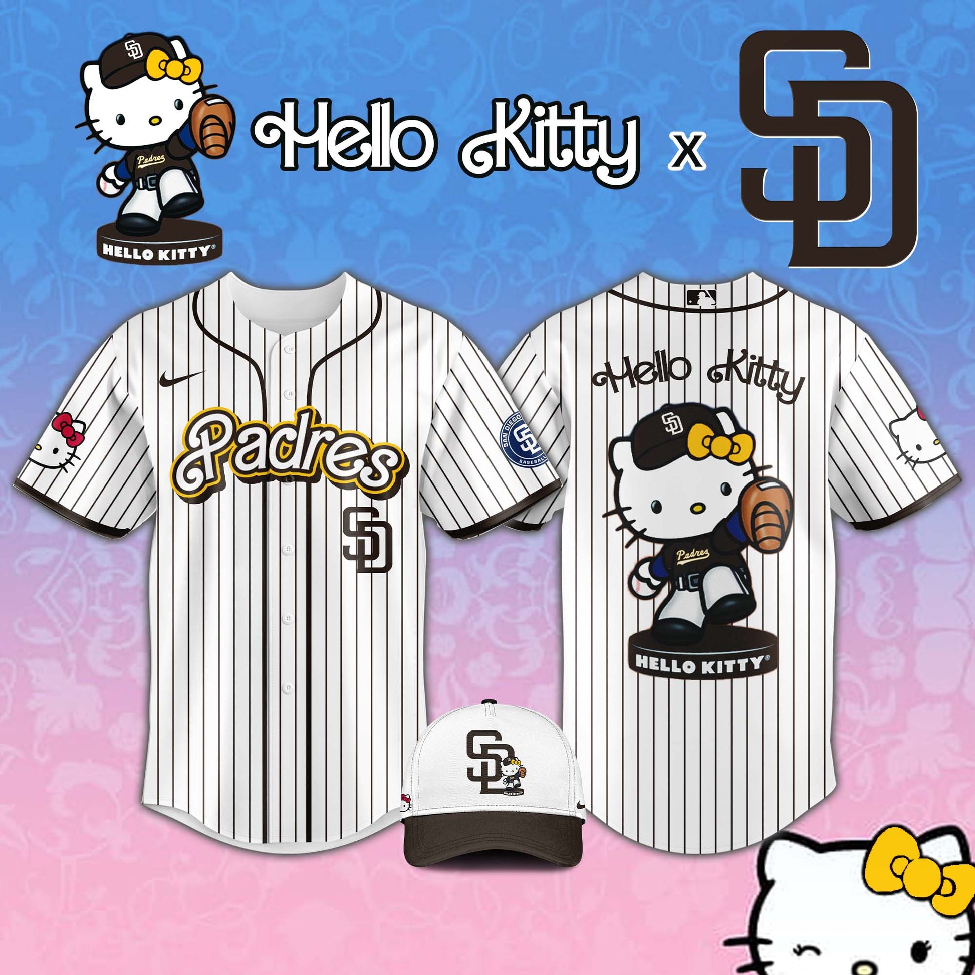 , San Diego Padres MLB x Hello Kitty Night Jersey Editions Limited